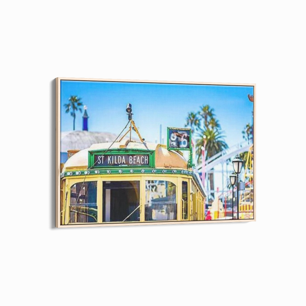 Melbourne - St Kilda Vintage Tram Print