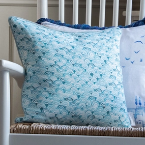 Melia Printed Piped Cushion Glacierbedding sets ,throw blankets 