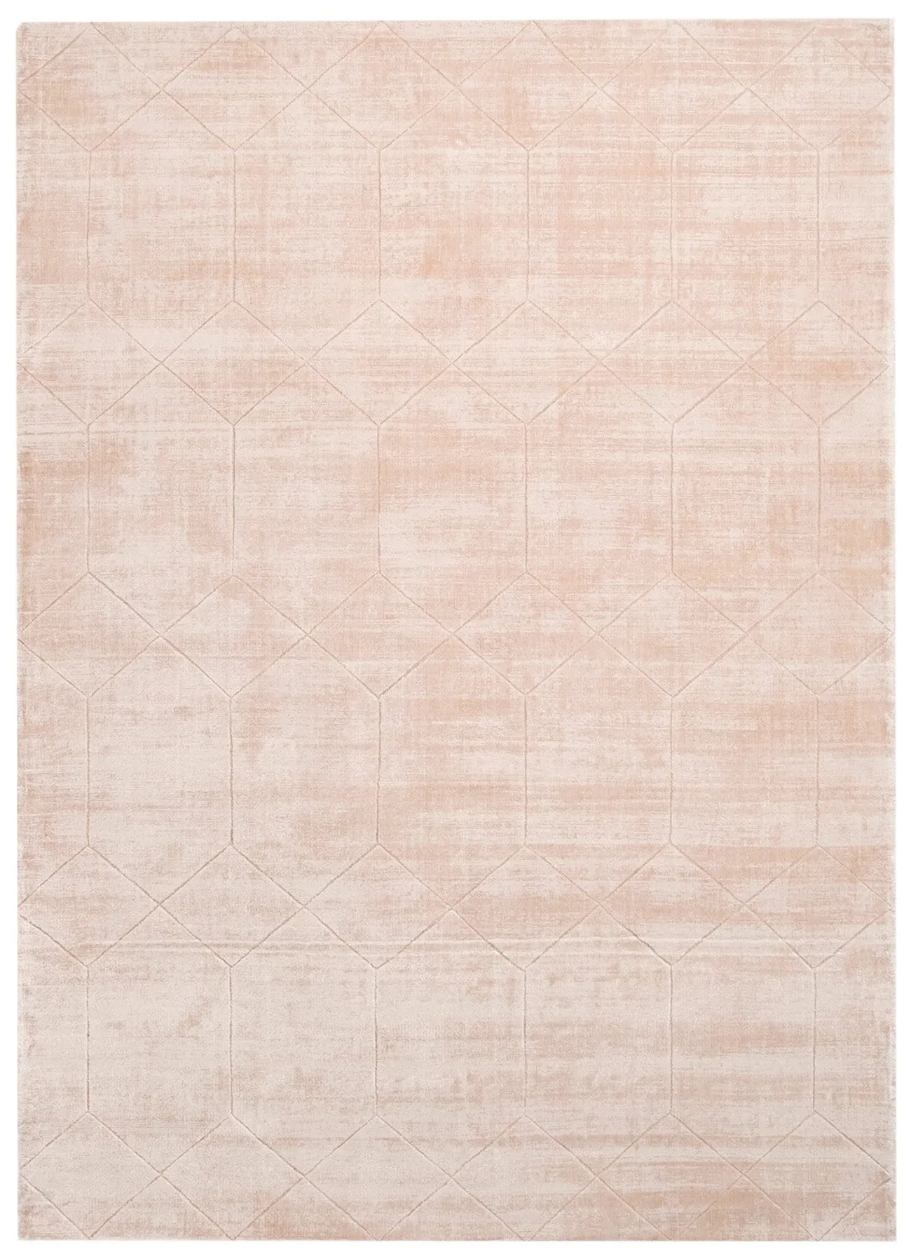 Melinda Pink Geometric Viscose Rug *NO RETURNS UNLESS FAULTYmodern color block patchwork rug