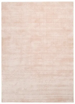 Melinda Pink Geometric Viscose Rug *NO RETURNS UNLESS FAULTYmodern color block patchwork rug
