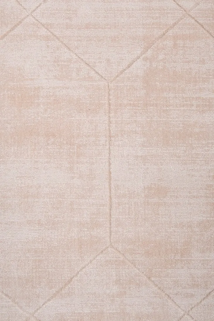 Melinda Pink Geometric Viscose Rug *NO RETURNS UNLESS FAULTY