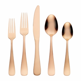 Melodie Copper Titanium 30 Piece Flatware Kiteco-friendly bamboo fiber tableware set 