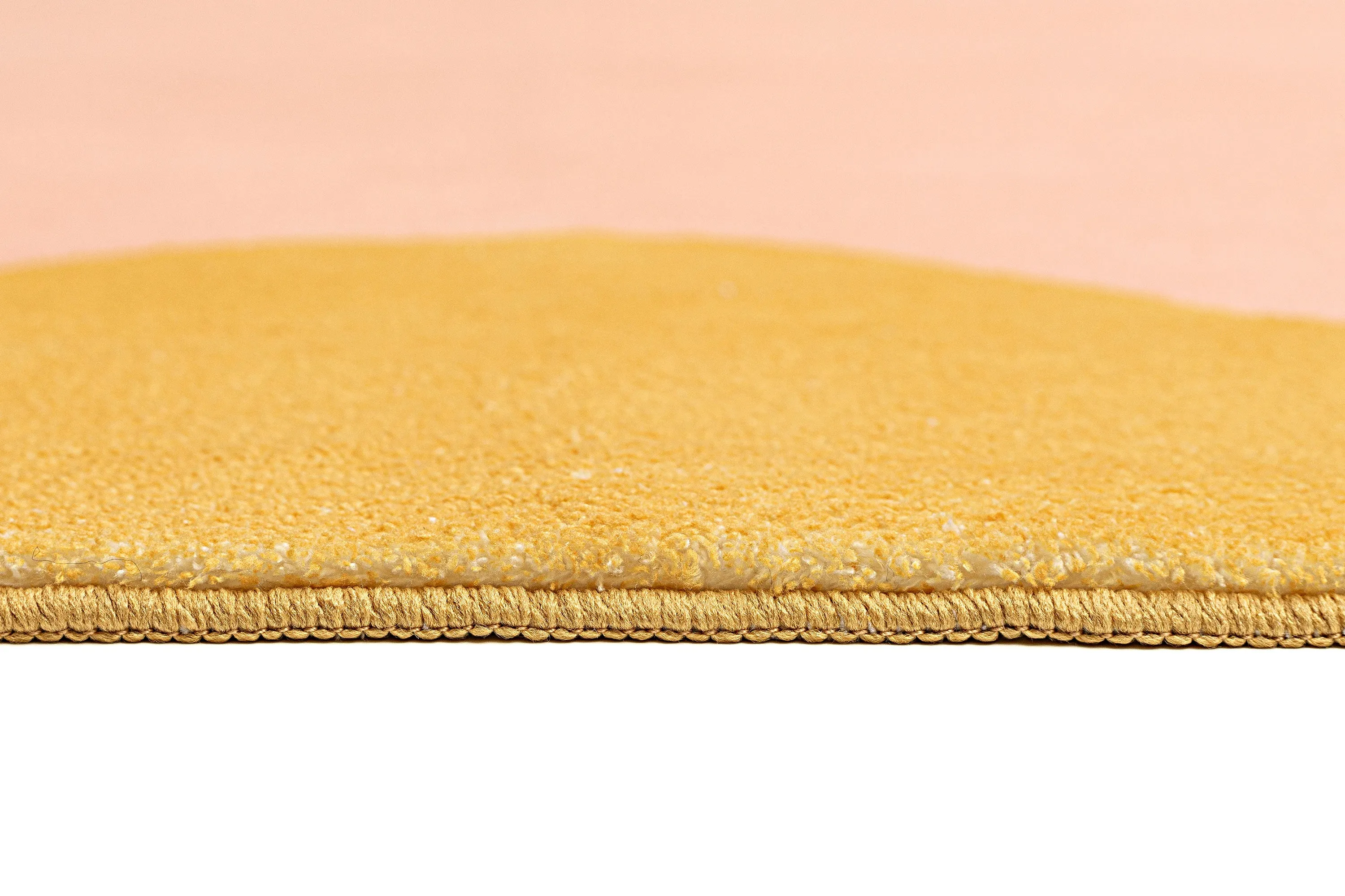 Melody Pink and Yellow Wiggle Bordered Washable Rug