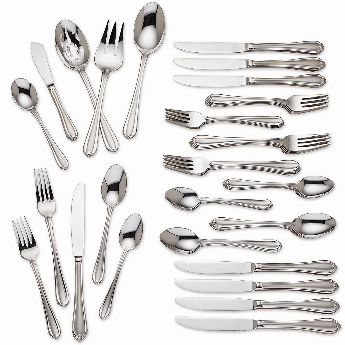 Melon Bud Frosted 45 Piece Flatware Seteco-friendly bamboo fiber tableware set 