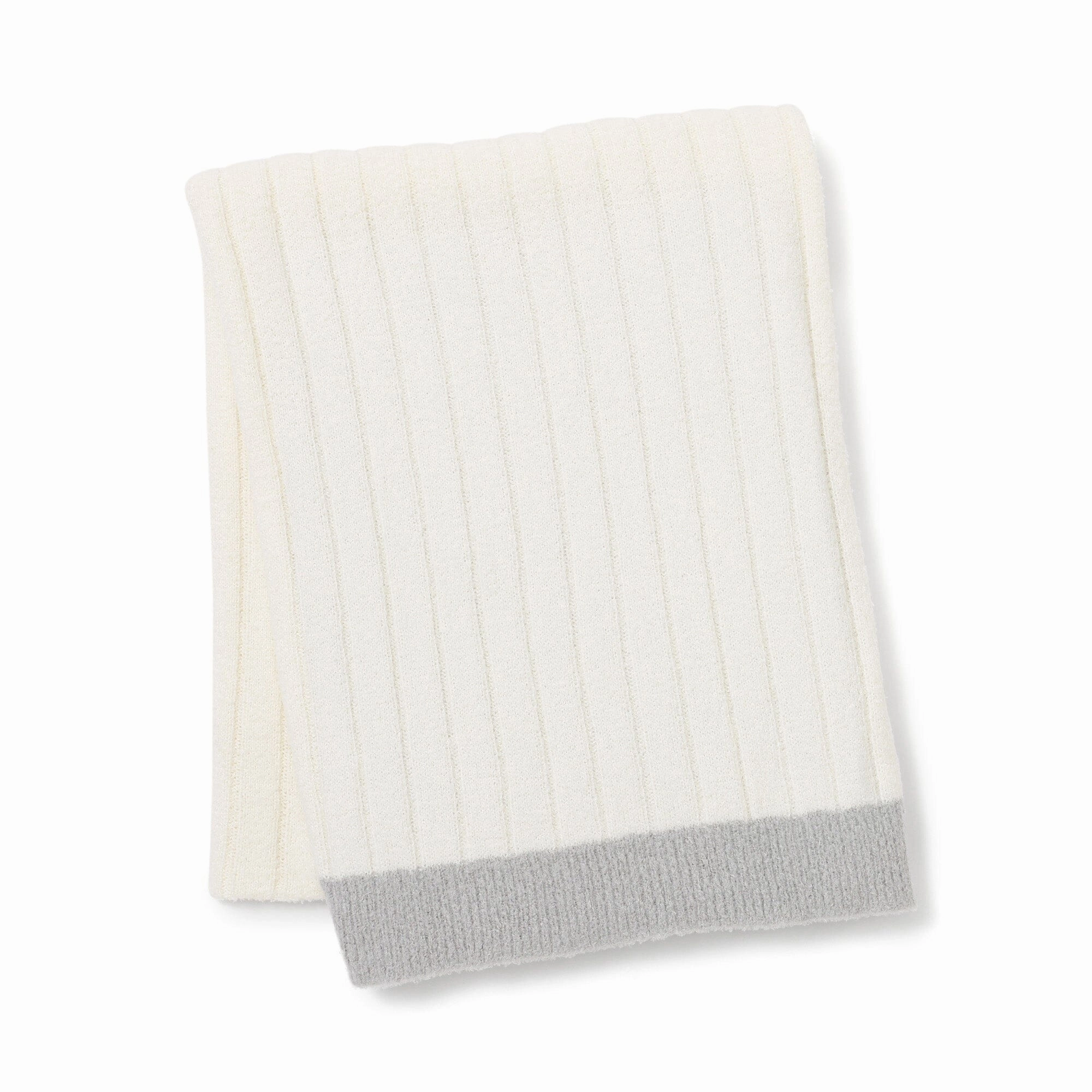 Melting bicolor knit throw (lap blanket) 1700 x 1000 White x Greybedding sets ,throw blankets 