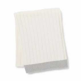 Melting bicolor knit throw (lap blanket) 1700 x 1000 White x Greybedding sets ,throw blankets 