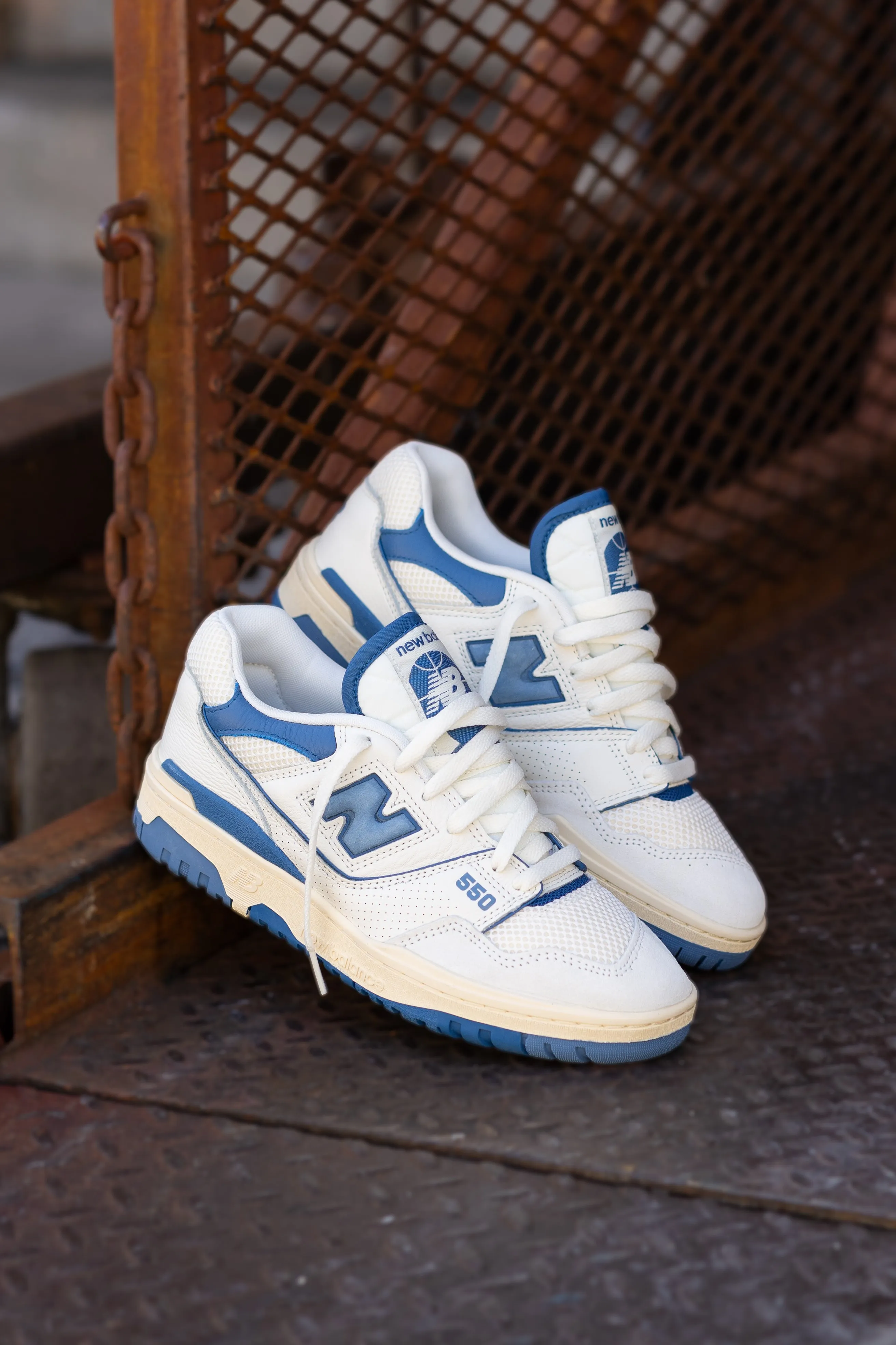 Mens New Balance 550 (White/Blue) - BB550CPD
