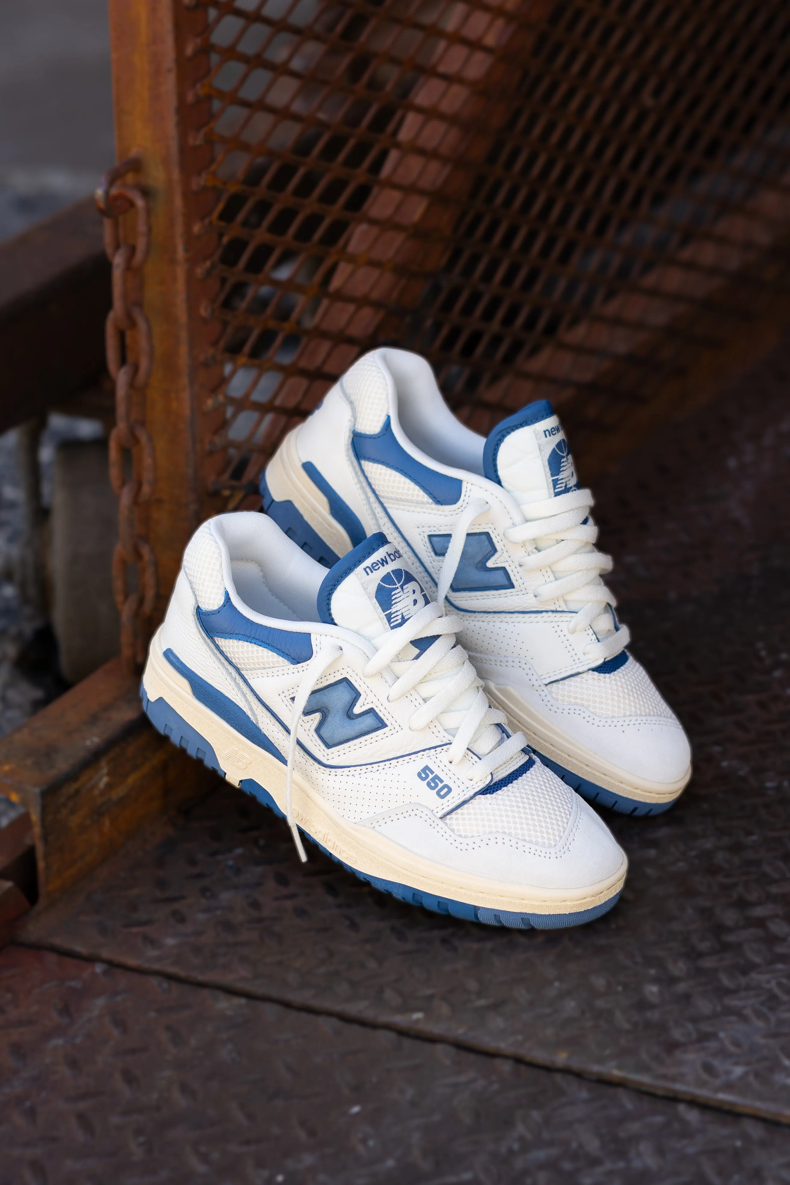 Mens New Balance 550 (White/Blue) - BB550CPD