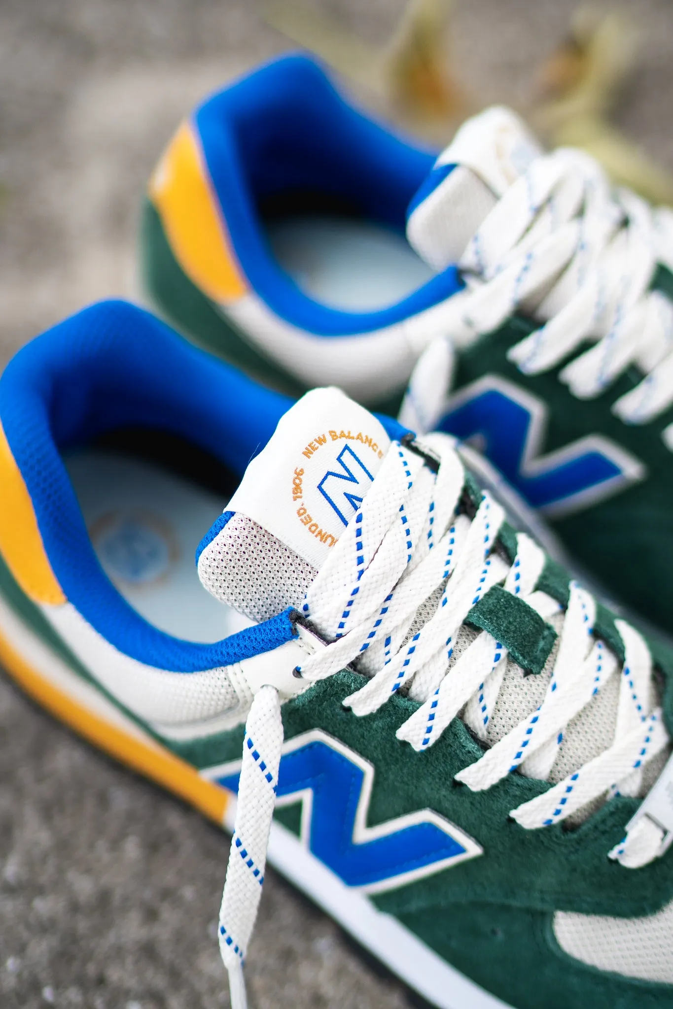 Mens New Balance 574 (Green/Royal) - ML574DVG