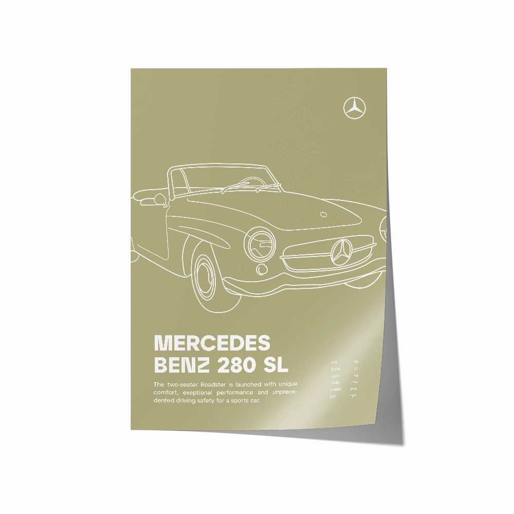 Mercedes Benz 280 SL Olive