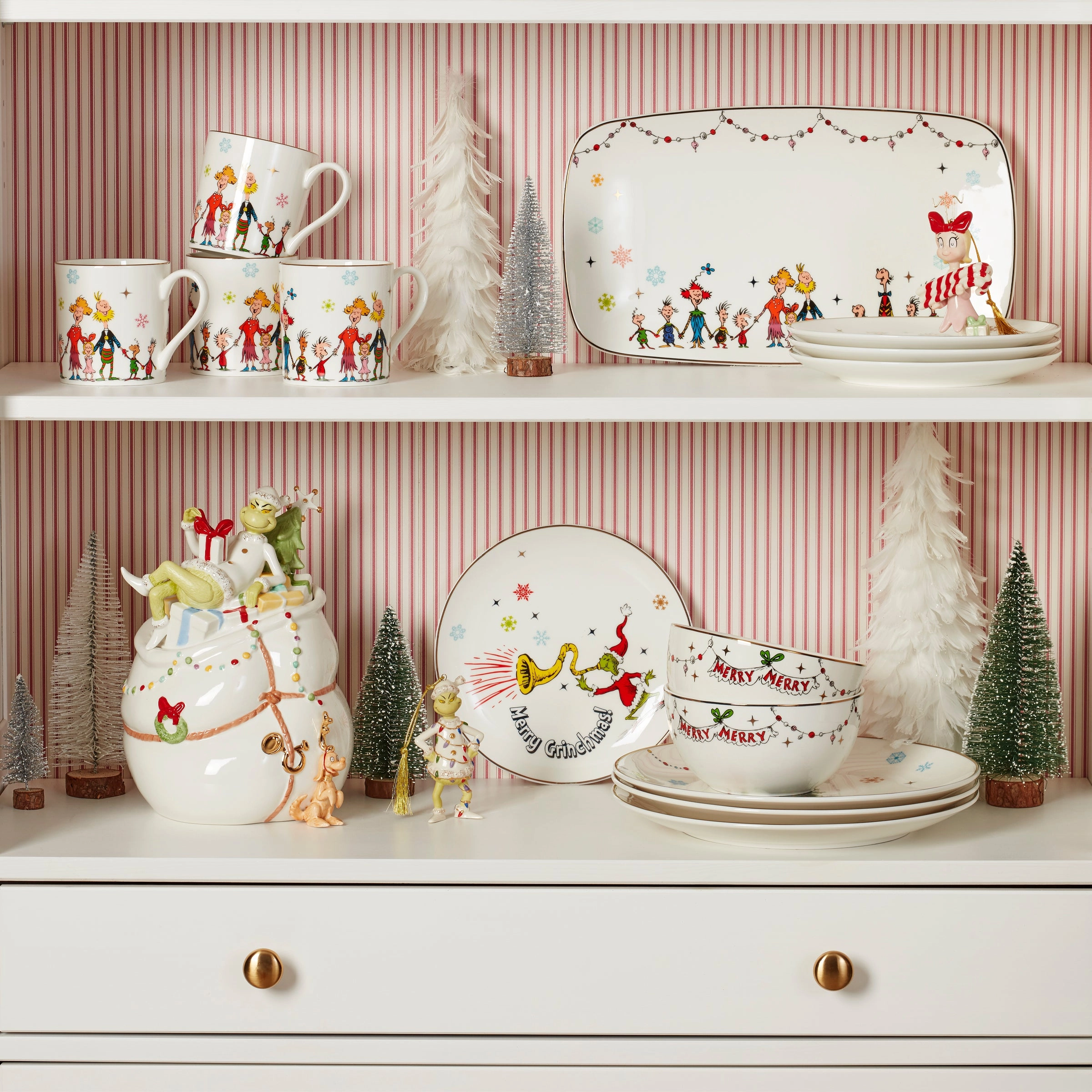 Merry Grinchmas Assorted Accent Plates - Set of 4