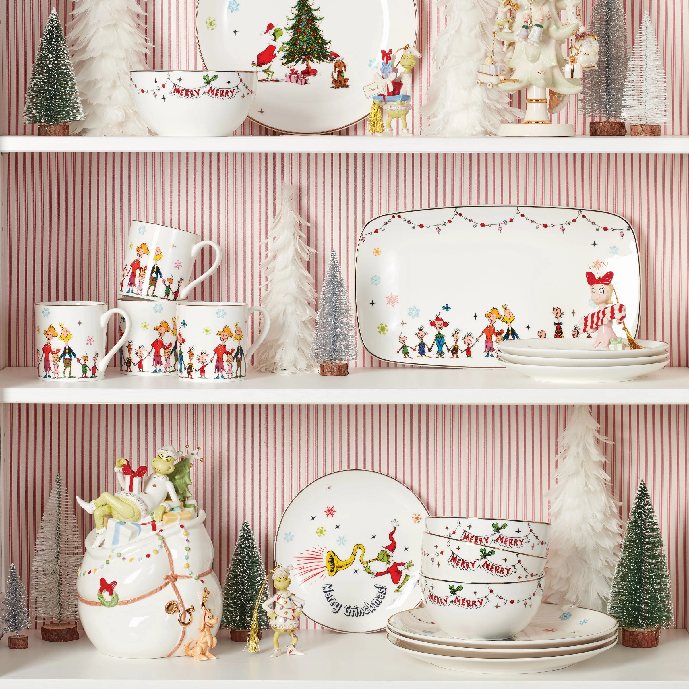 Merry Grinchmas Mugs - Set of 4