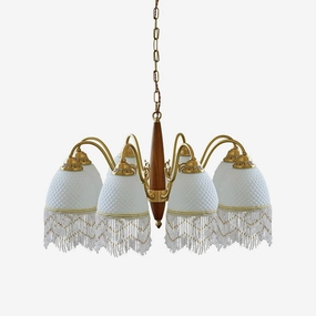 Mesh Tassel Glass Chandelierrustic chandelier,bedroom chandelier 