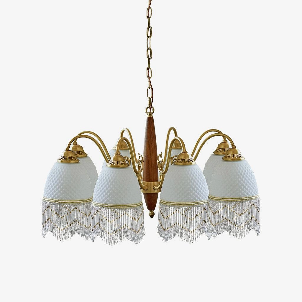 Mesh Tassel Glass Chandelierrustic chandelier,bedroom chandelier 