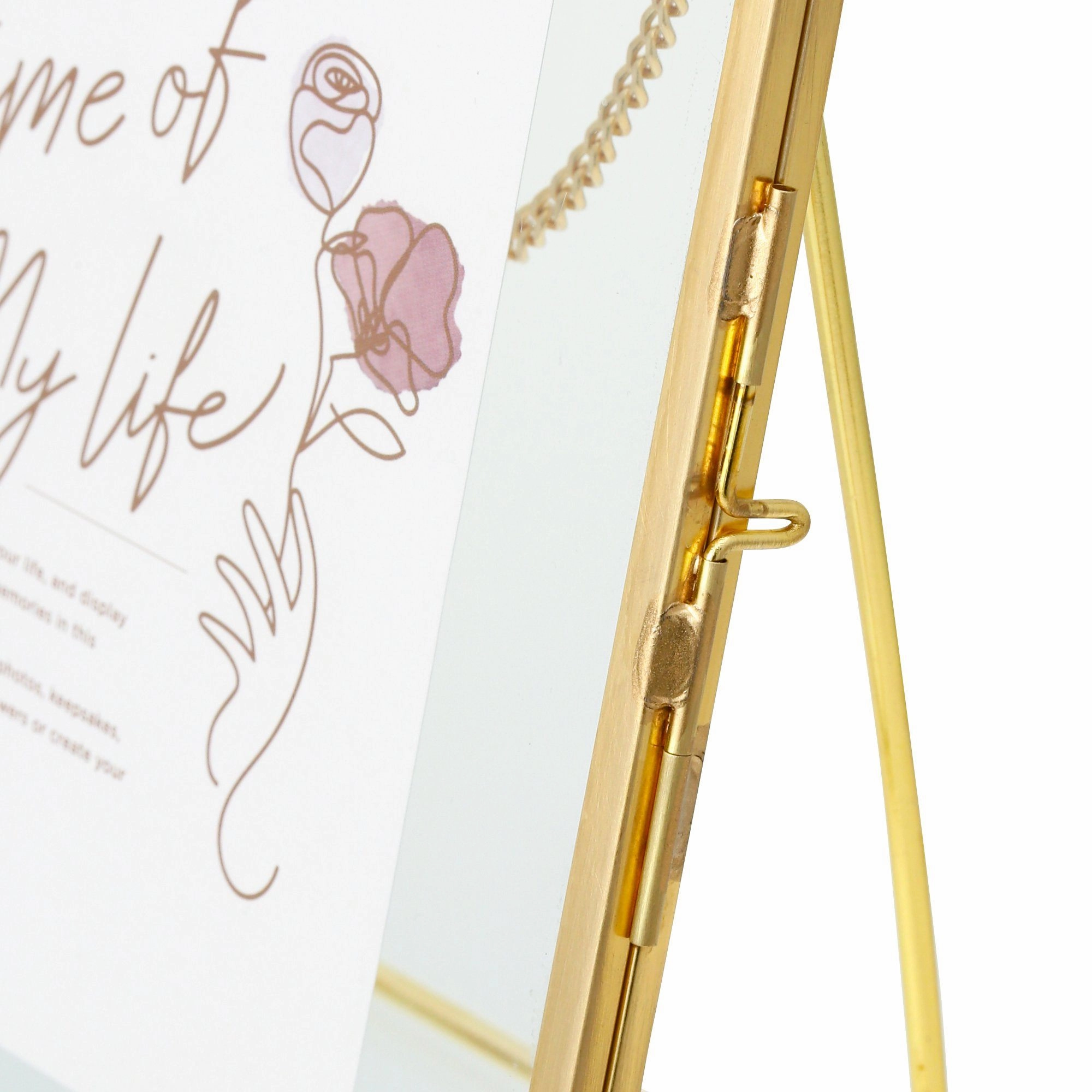 Metal Glass Frame Gold
