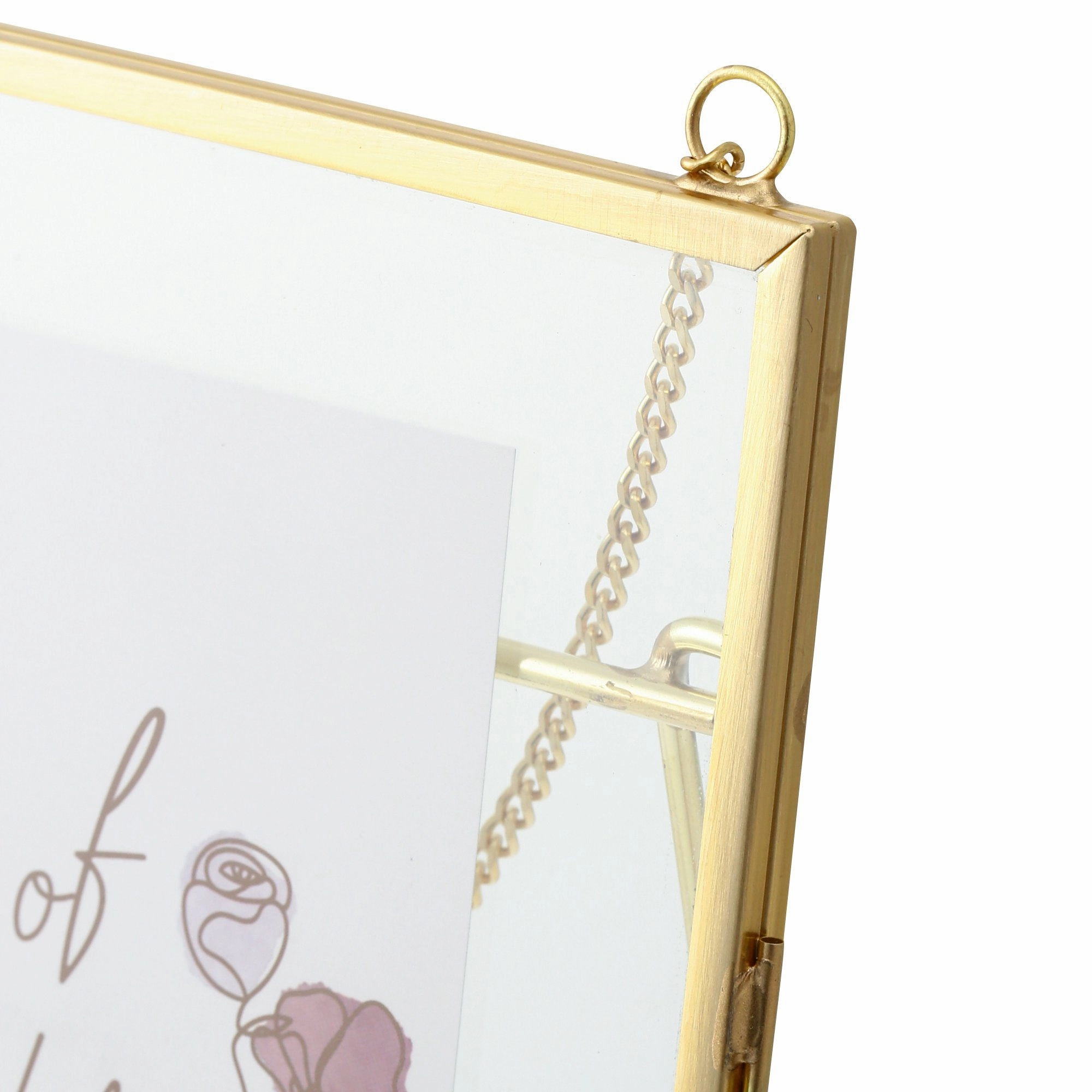 Metal Glass Frame Gold