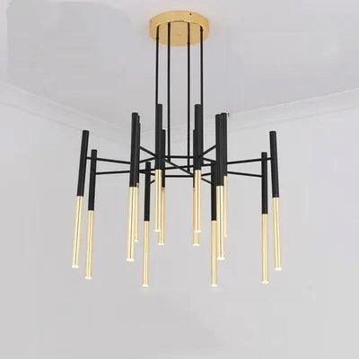 Metal Tubular Chandelier