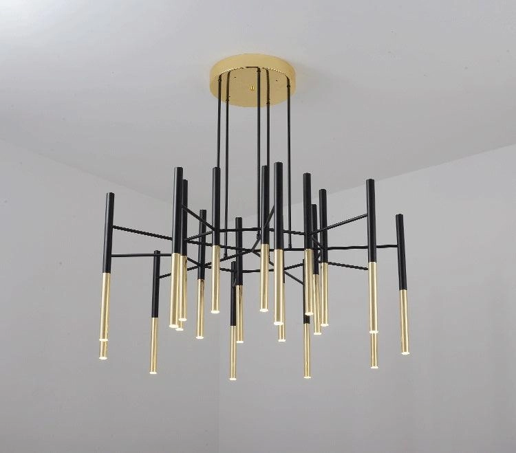 Metal Tubular Chandelier