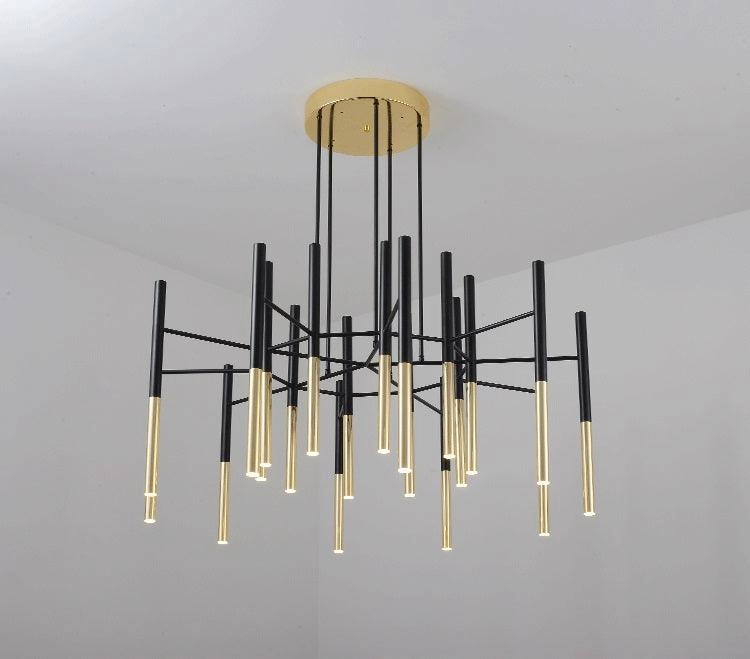 Metal Tubular Chandelier