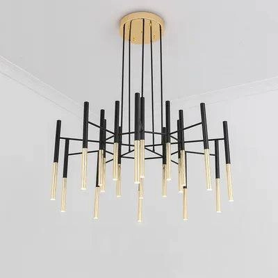 Metal Tubular Chandelier