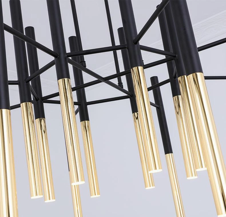Metal Tubular Chandelier