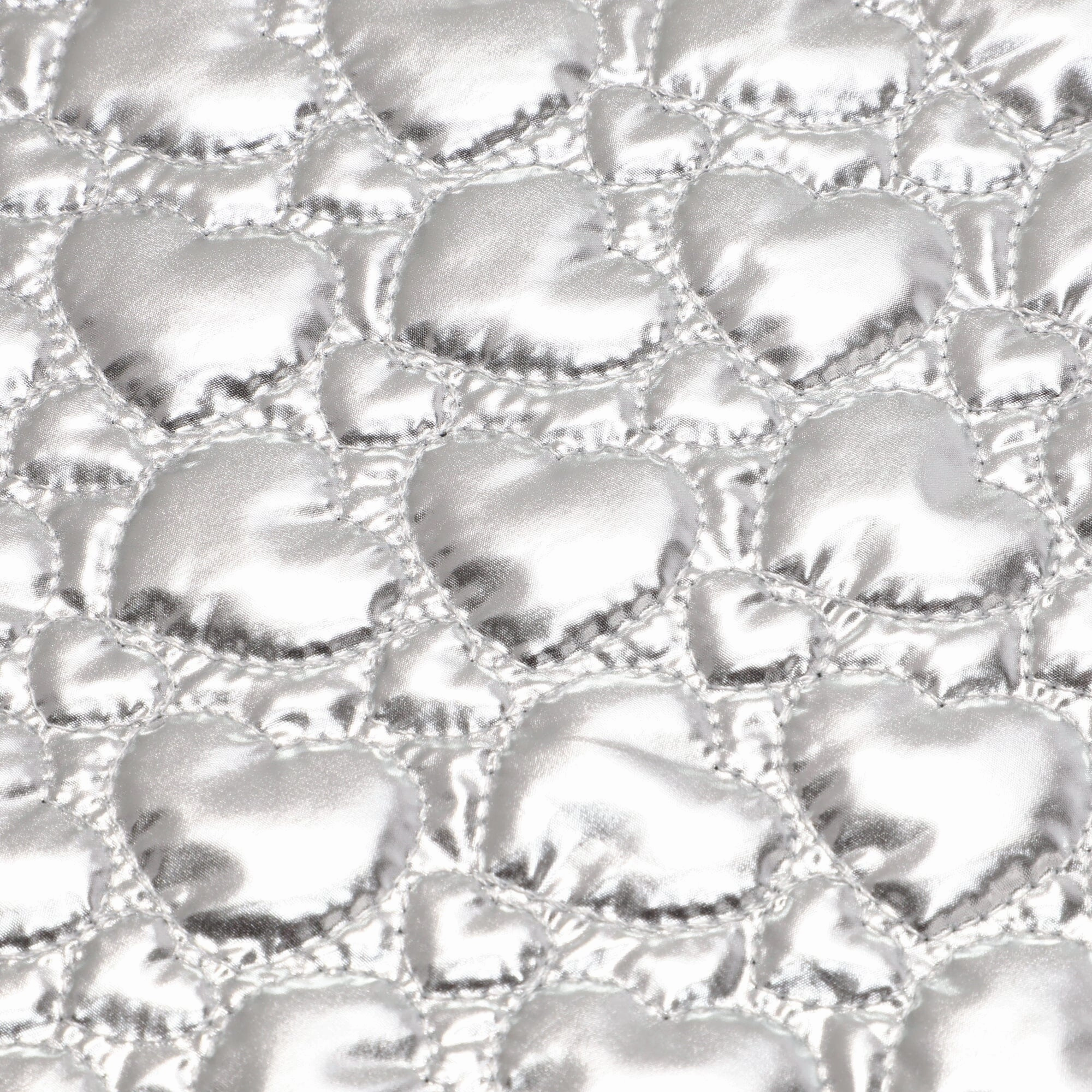 Metallic Quilt Cushion Cover 450 X 450 Silver