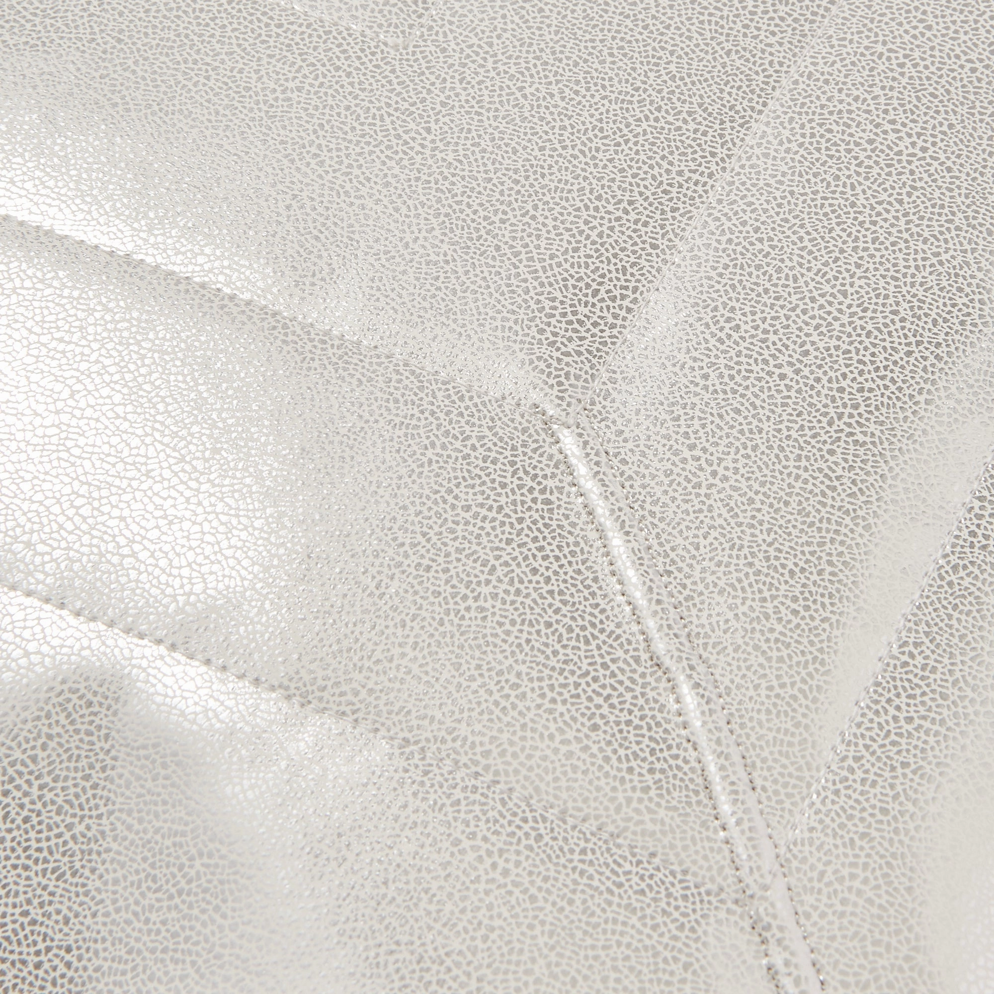 Metallic Quilt Quilt Cushion Cover 450 X 450 Silver