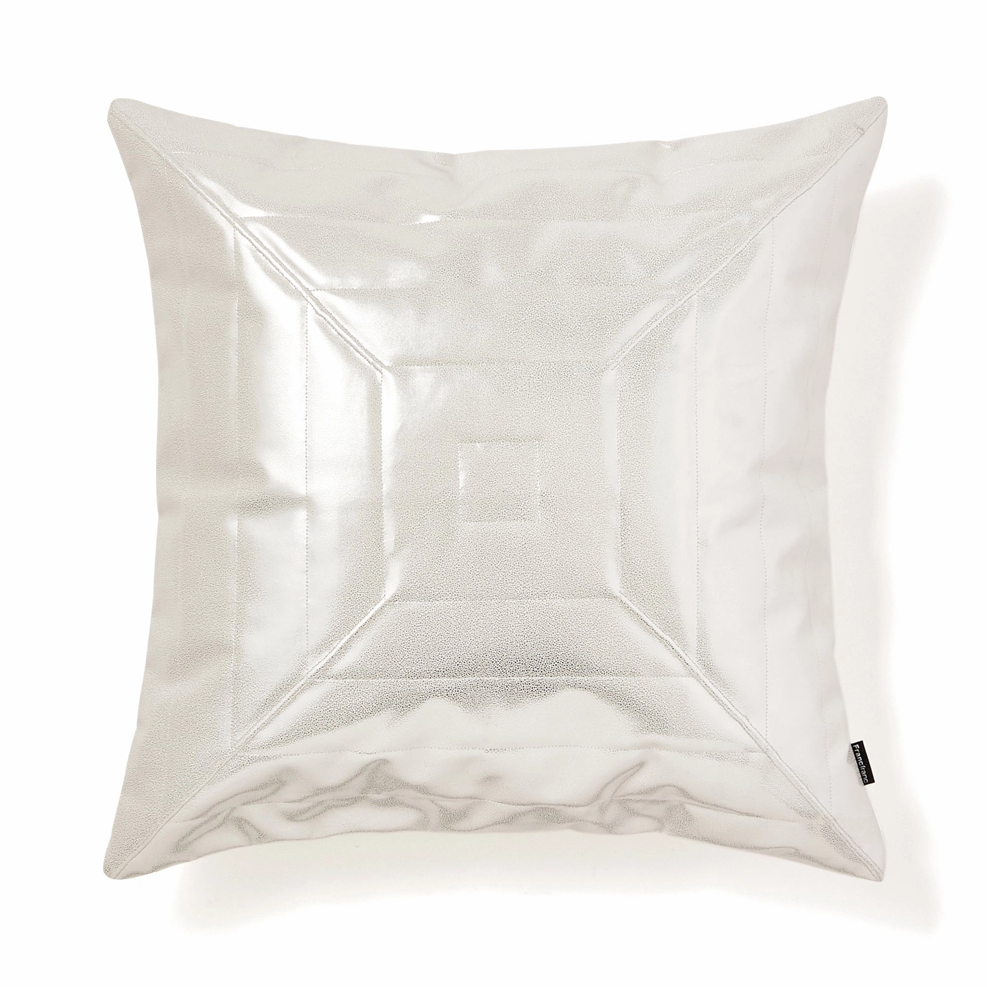 Metallic Quilt Quilt Cushion Cover 450 X 450 Silverbedding sets ,throw blankets 