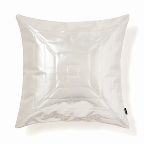 Metallic Quilt Quilt Cushion Cover 450 X 450 Silverbedding sets ,throw blankets 