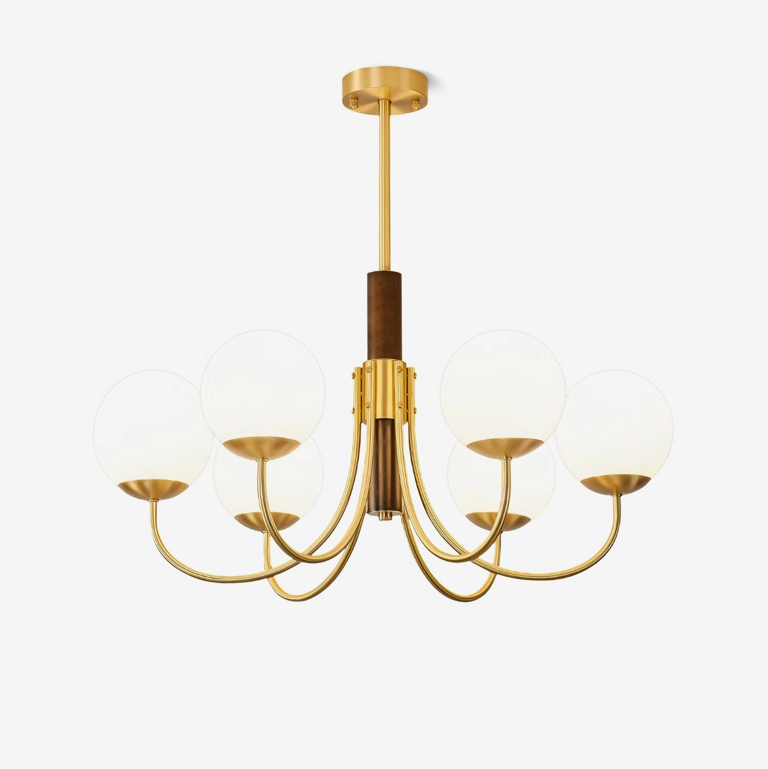 Midas Touch Walnut Sphere Chandelierrustic chandelier,bedroom chandelier 