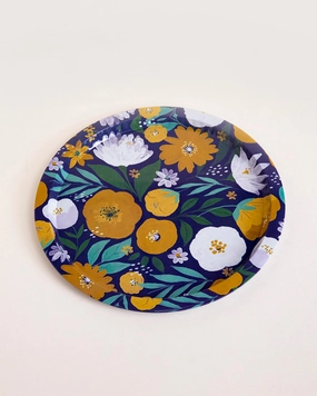 Midnight Garden Floral Serving Tray - Set Of-2modern kitchen decor ,kitchen dinner set ,dinnerware 