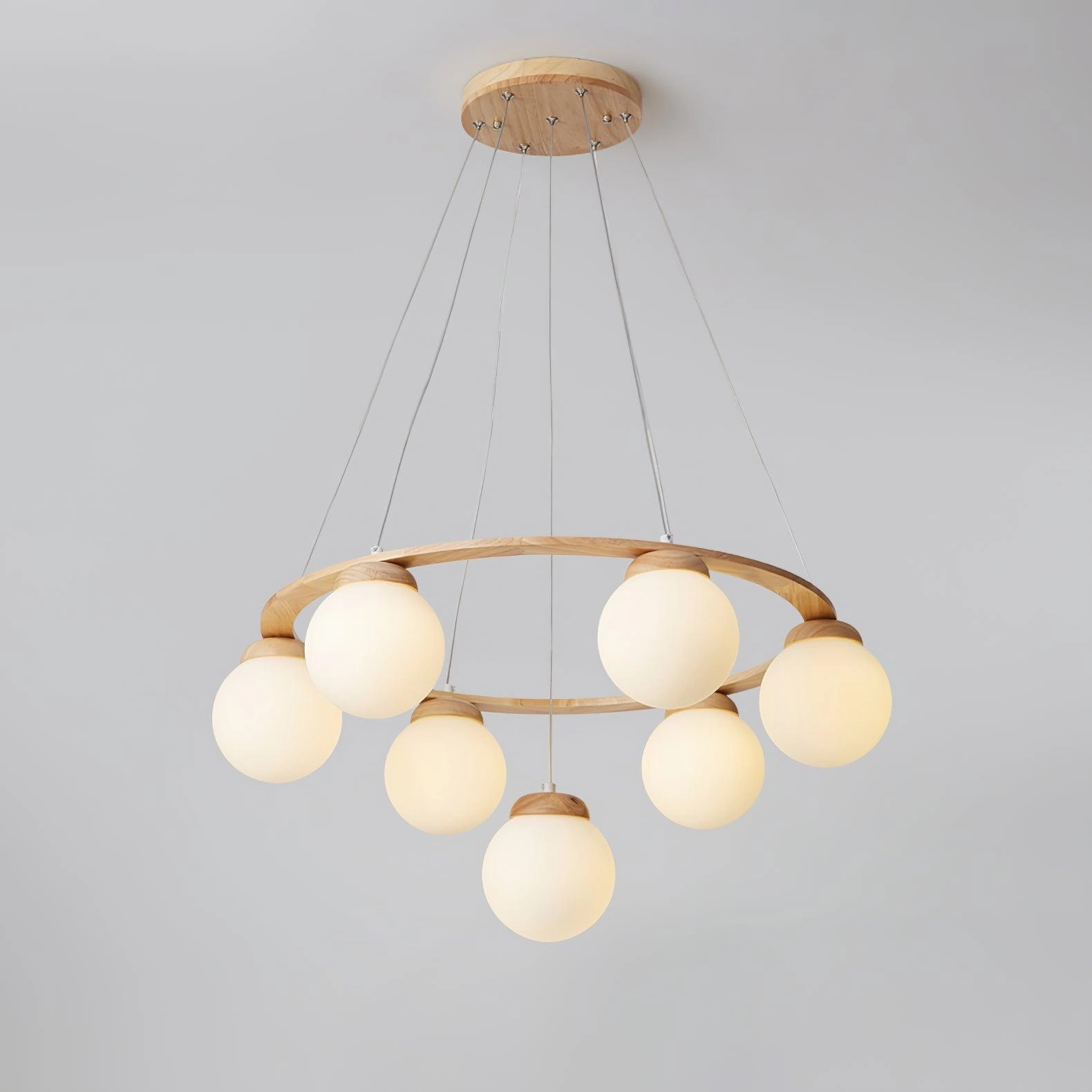 Miira Wood Chandelier