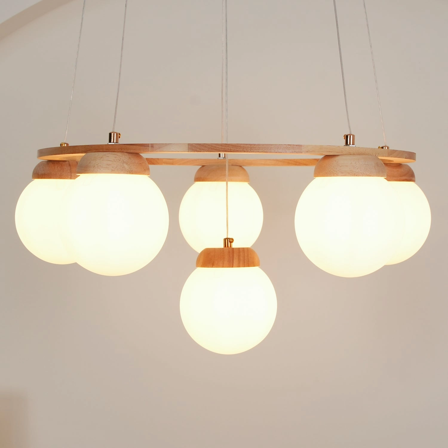 Miira Wood Chandelier