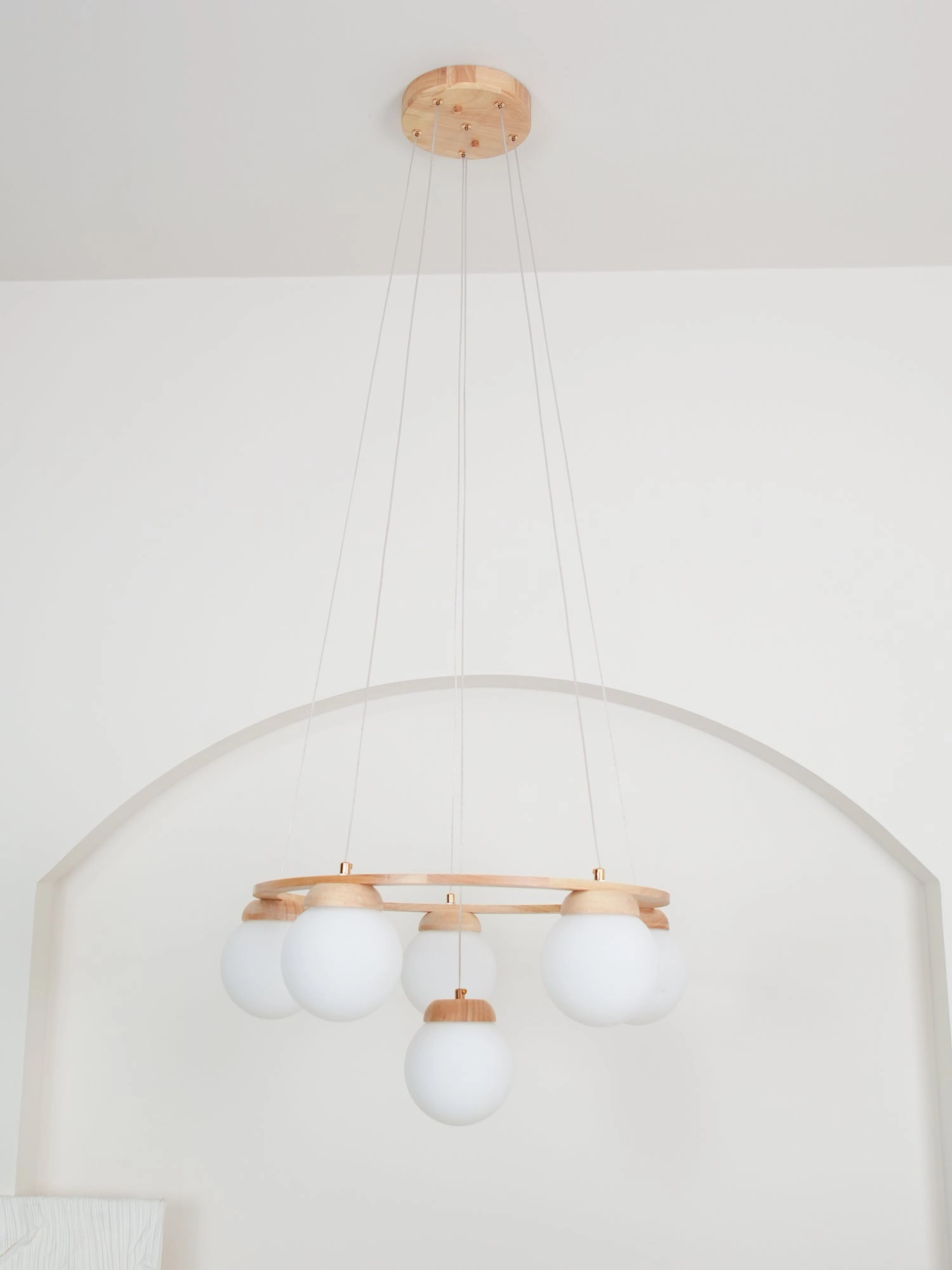 Miira Wood Chandelier