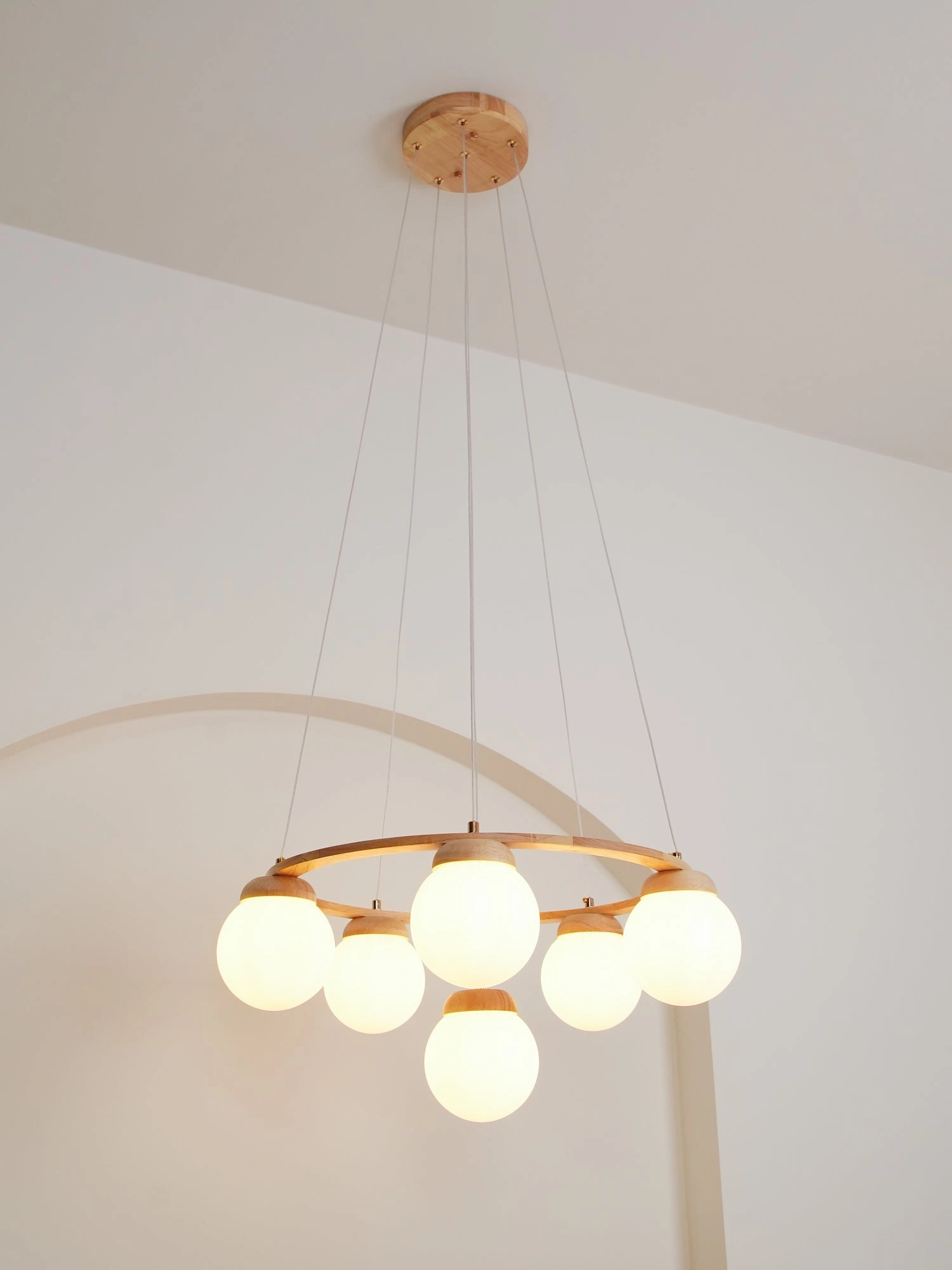 Miira Wood Chandelier