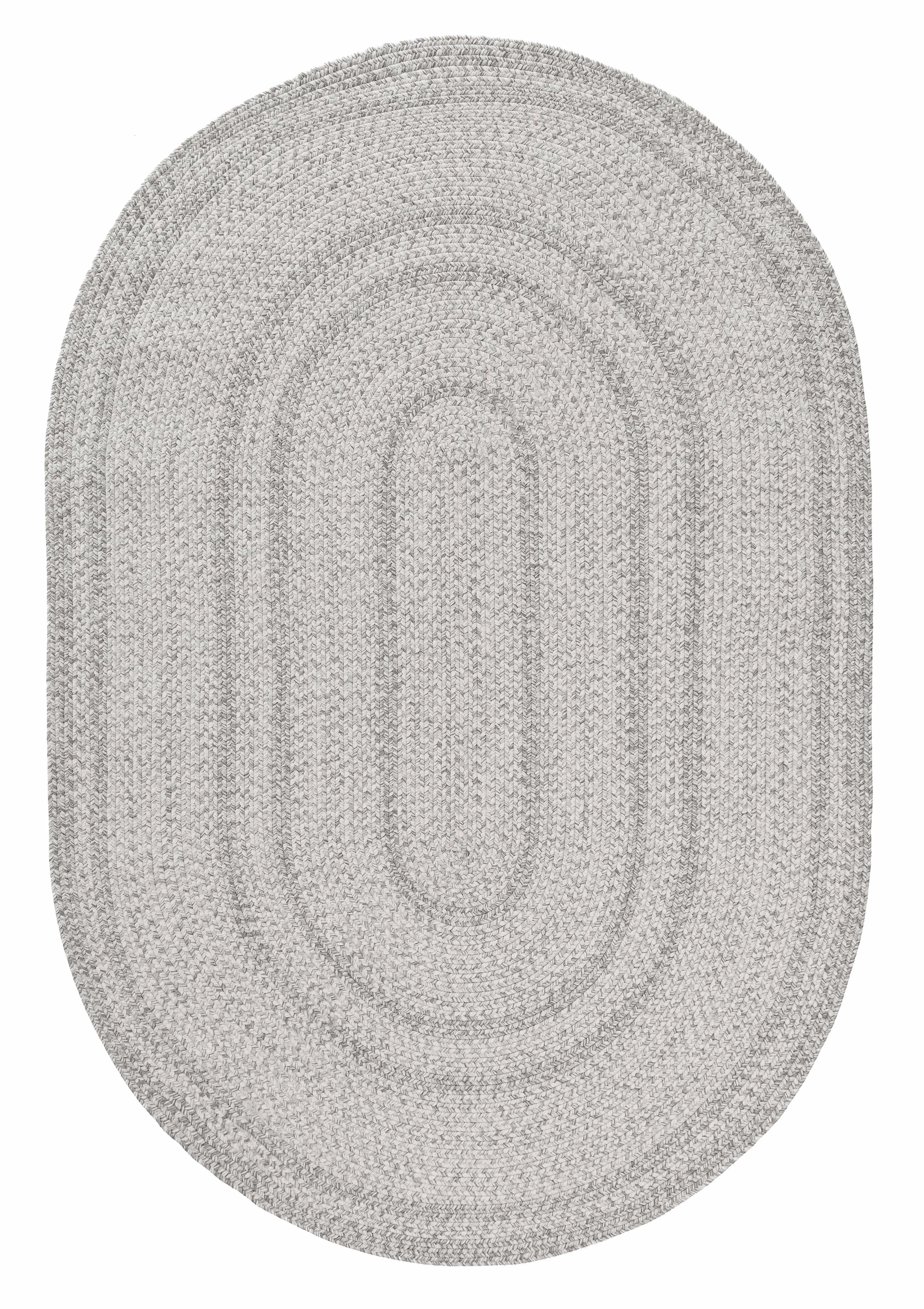 Mika Grey Braided Flatweave Indoor Outdoor Oval Rug *NO RETURNS UNLESS FAULTYmodern color block patchwork rug