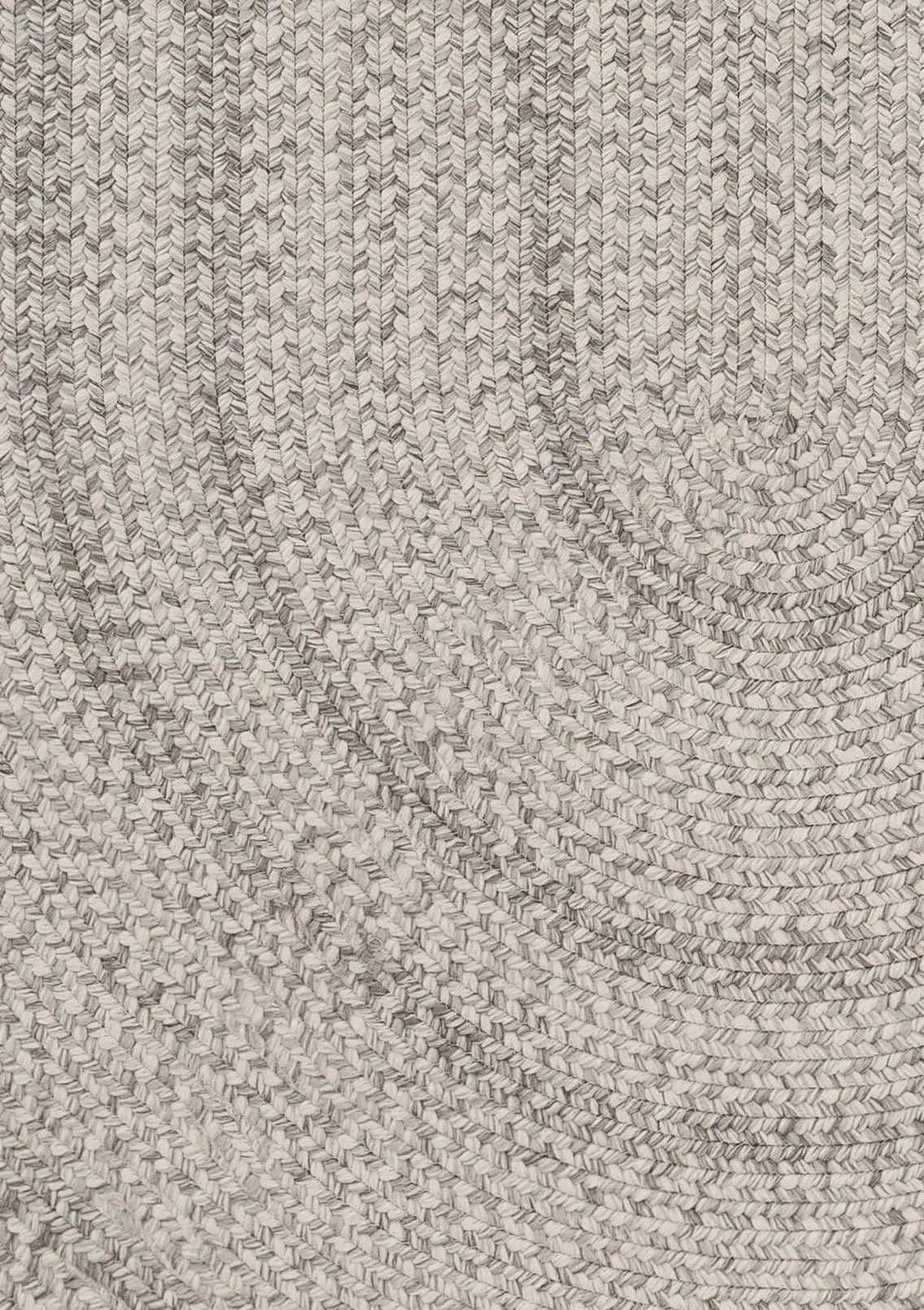 Mika Grey Braided Flatweave Indoor Outdoor Oval Rug *NO RETURNS UNLESS FAULTY