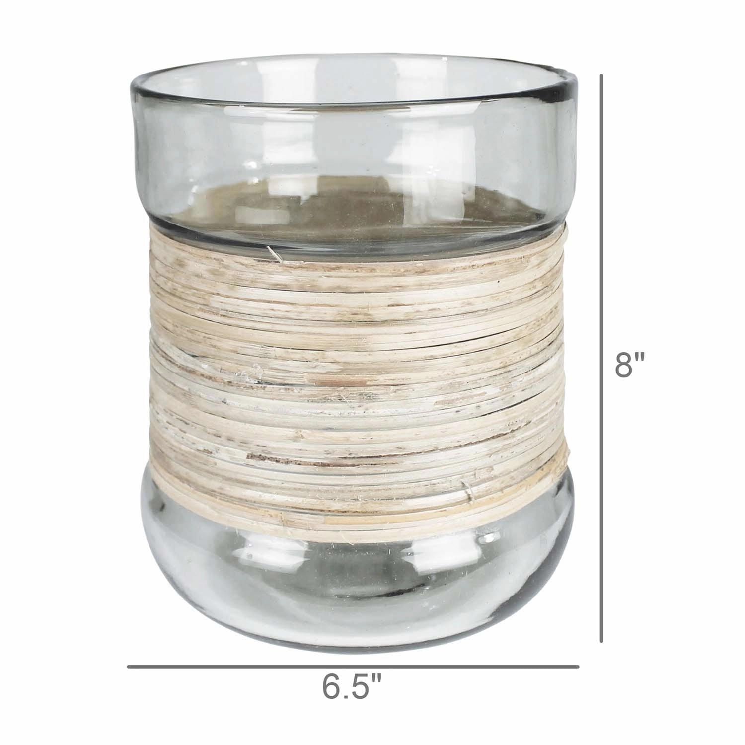 Miley Vase With Cane Wrap - Large