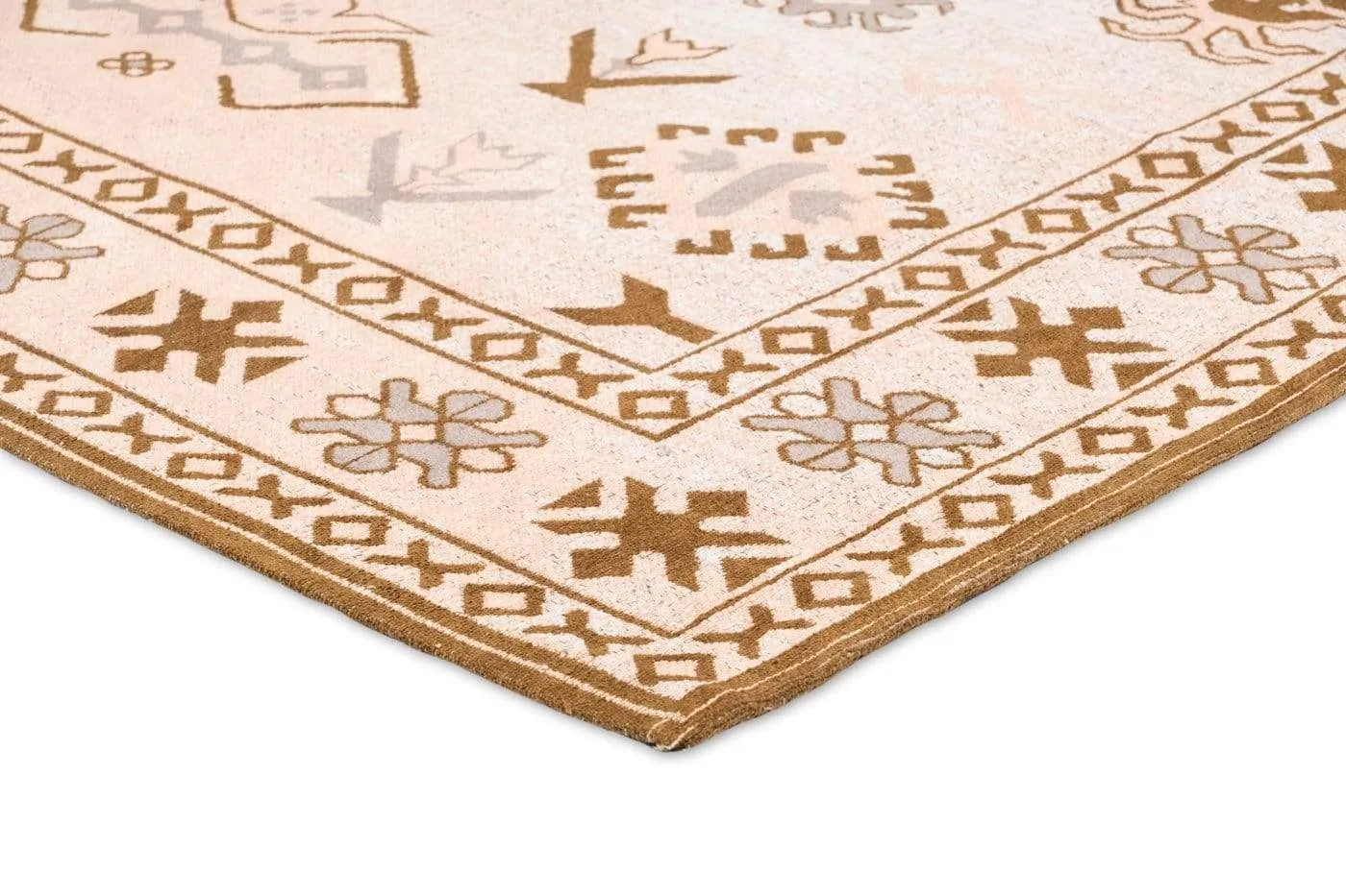 Mimi Peach and Beige Tribal Rug *NO RETURNS UNLESS FAULTY