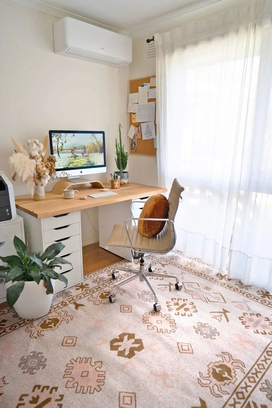 Mimi Peach and Beige Tribal Rug *NO RETURNS UNLESS FAULTY