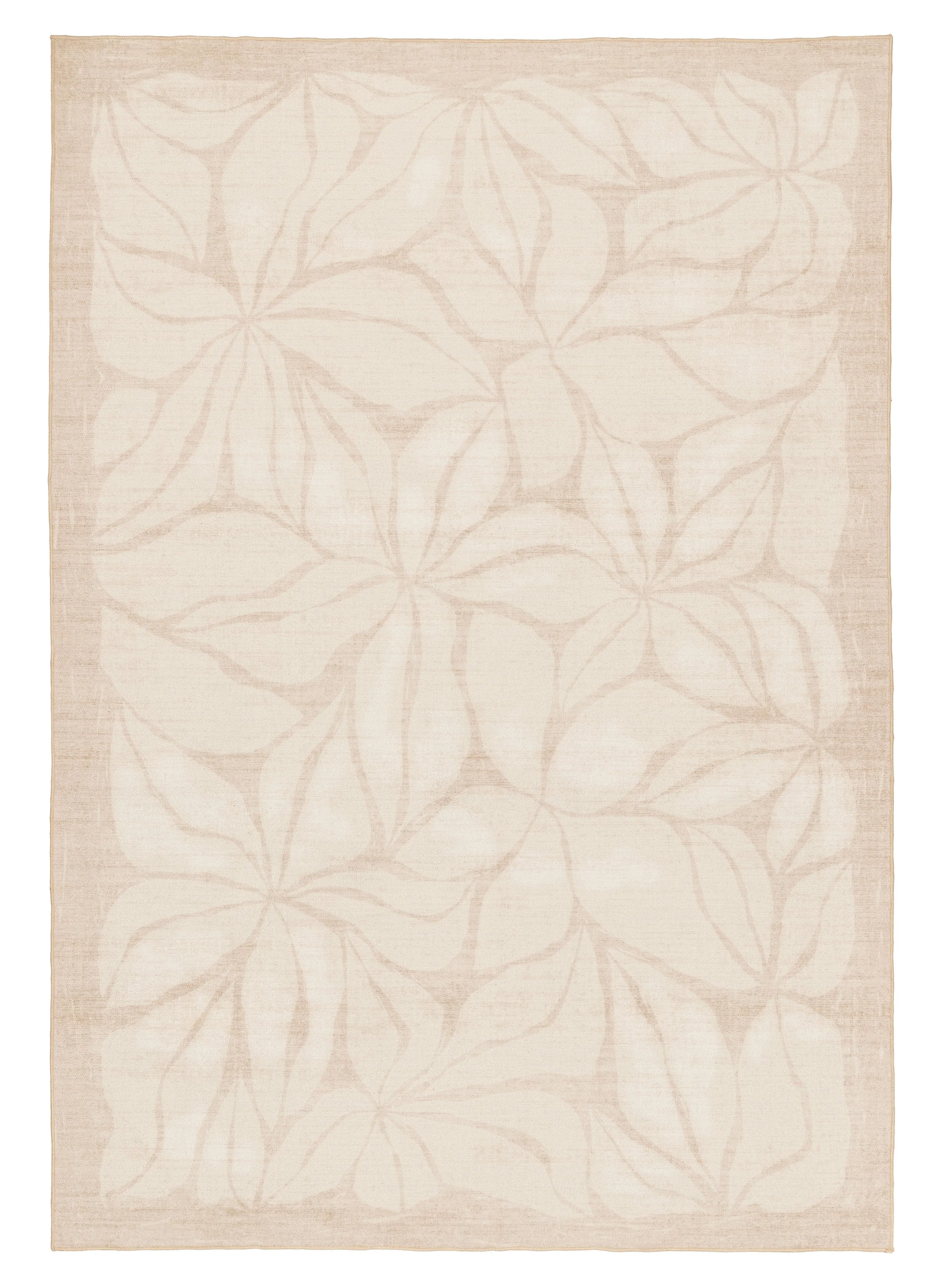 Minar Beige Botanical Washable Rugmodern color block patchwork rug