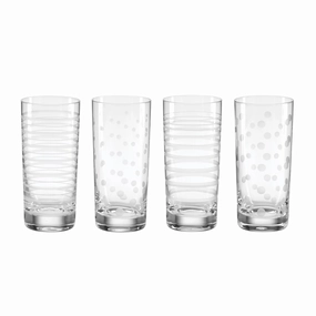 Mingle Highball Glasses - Set Of 4glass cups ,personalized mugs 