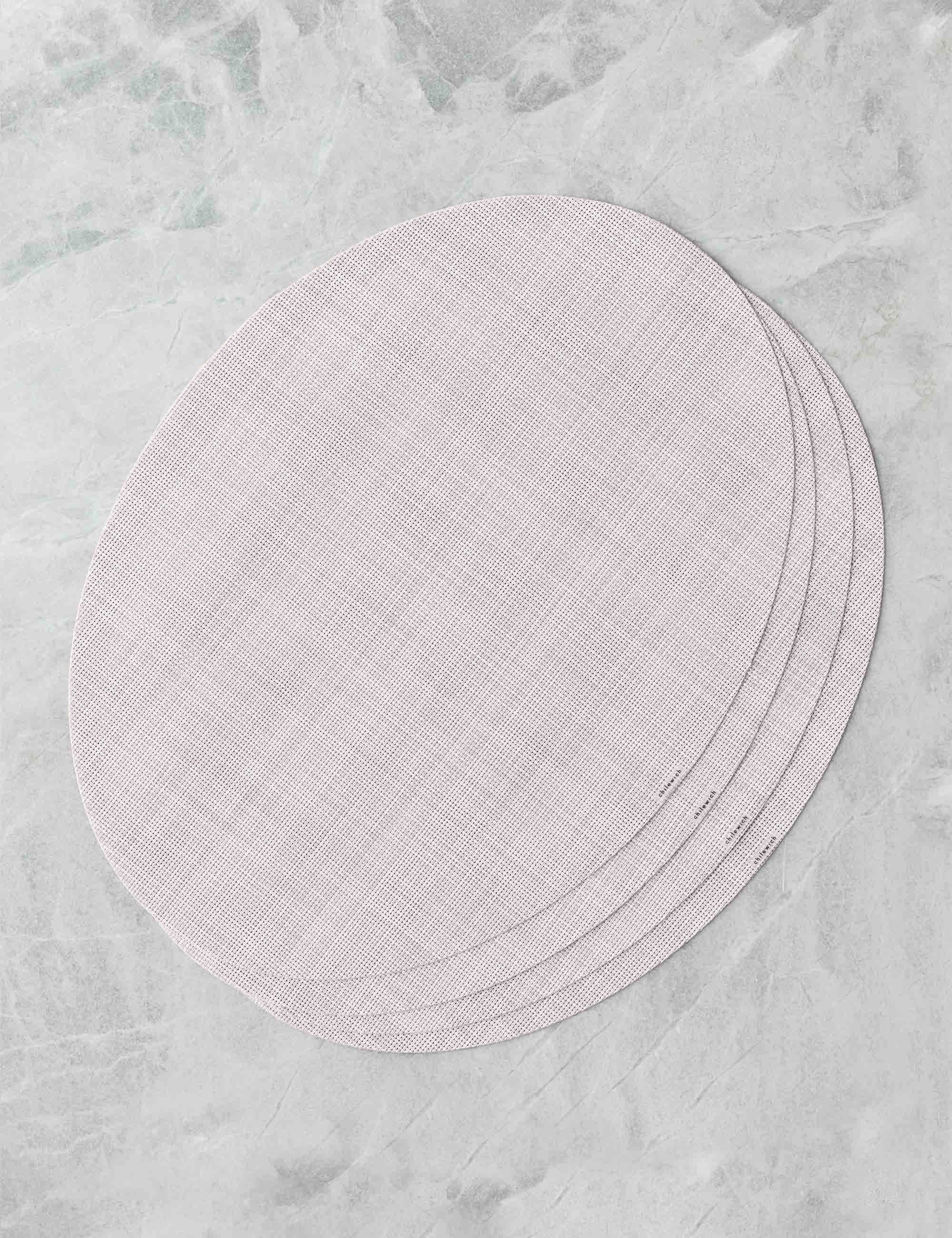 Mini Basketweave Oval Placemat (Set of 4) by Chilewichoutdoor wrought iron plant stand