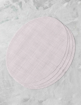 Mini Basketweave Oval Placemat (Set of 4) by Chilewichoutdoor wrought iron plant stand
