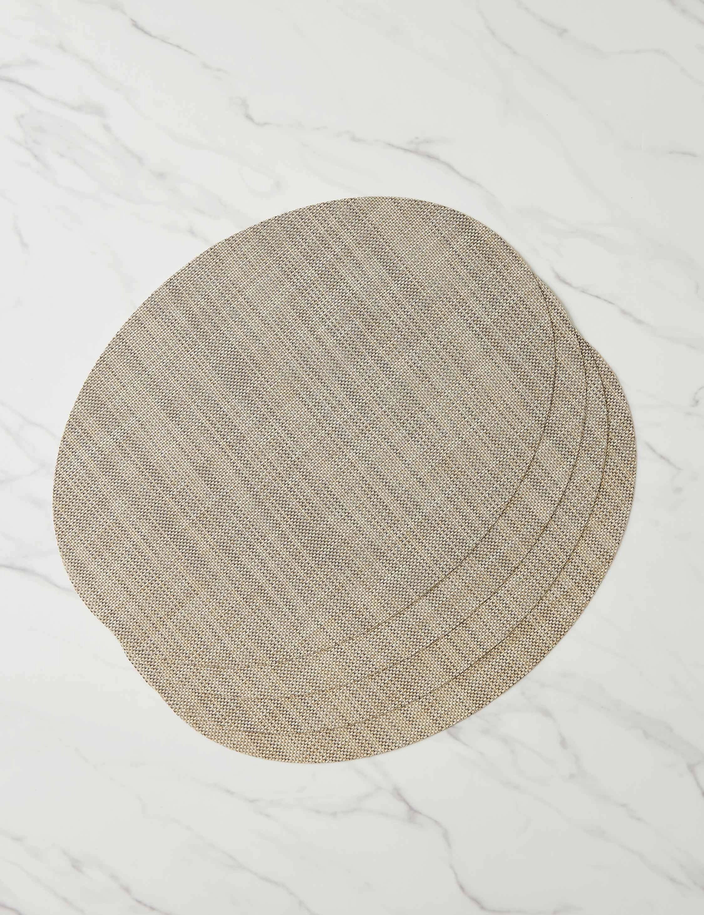 Mini Basketweave Oval Placemat (Set of 4) by Chilewich