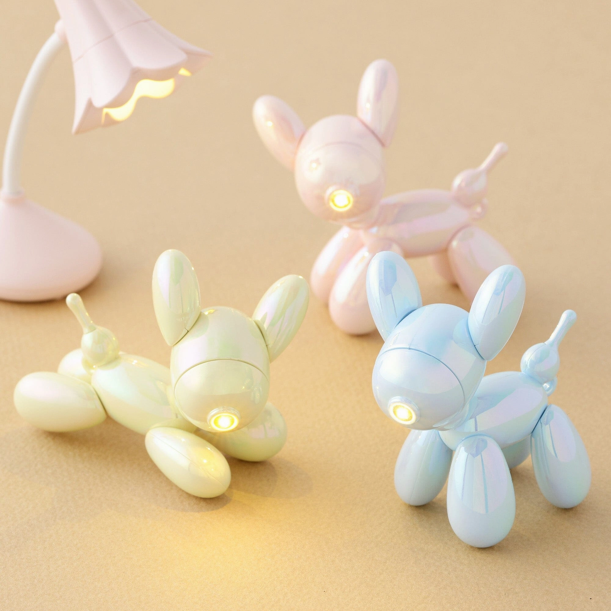 Mini Dog Lamp Pink