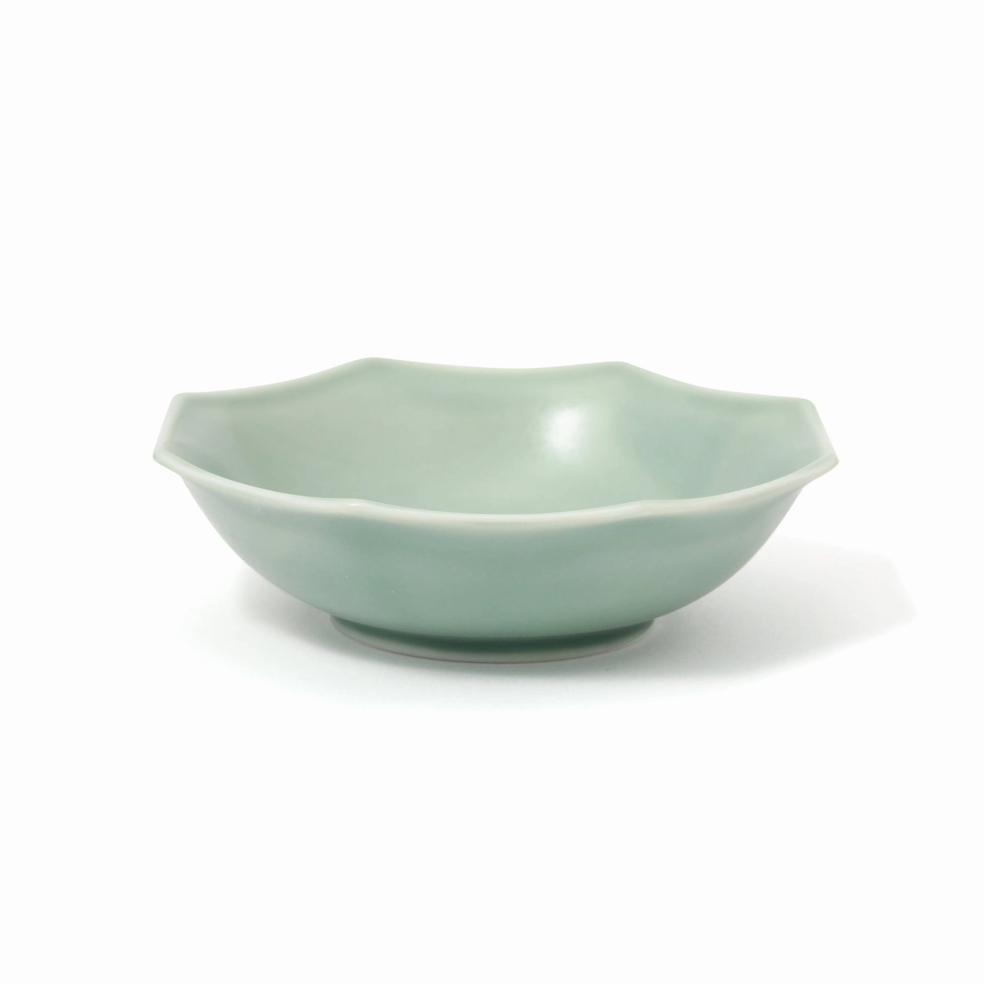 Mino Bowl Octagon Greenhand-painted ceramic bowl