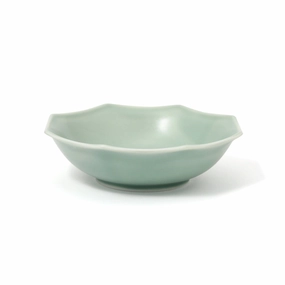 Mino Bowl Octagon Greenhand-painted ceramic bowl