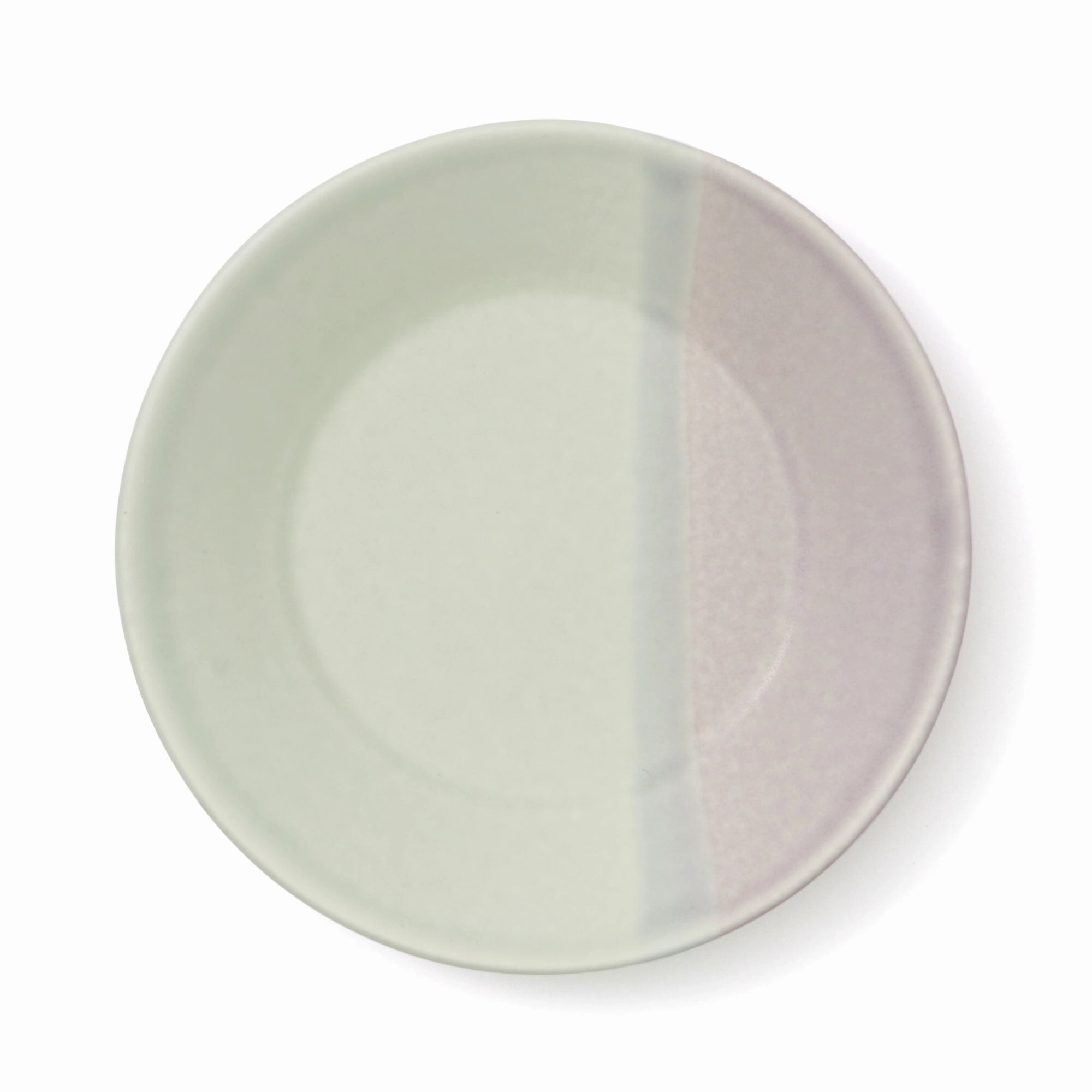 Mino Irabo Plate S Green X Purplehand-painted ceramic bowl