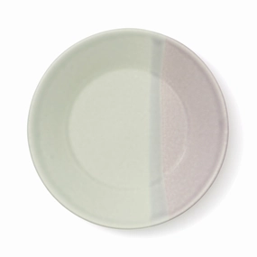 Mino Irabo Plate S Green X Purplehand-painted ceramic bowl